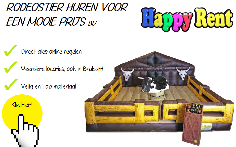 Rodeostier Huren Met Bediening. Leverbaar In ... - It Takes 2 - Springkasteel huren Geel thumbnail