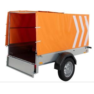 Springkussen met aanhanger huren Compleet geladen springkussen aanhanger klaar voor transport