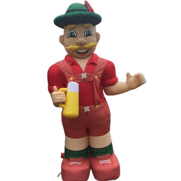 Abraham pop Tiroler met bierpul Opblaasbaar Abraham Tiroler 4 meter huren