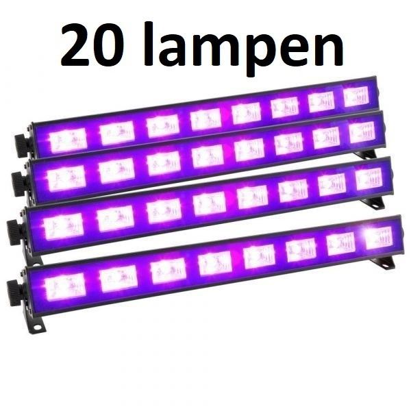 blacklight huren set glow in the dark party 20 lampen blacklight huren set glow in the dark party 20 lampen