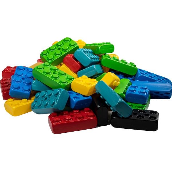 Creatief Bouwen met Mega LEGO Blokken Mega LEGO bouwblokken gebruikt voor creatieve constructies