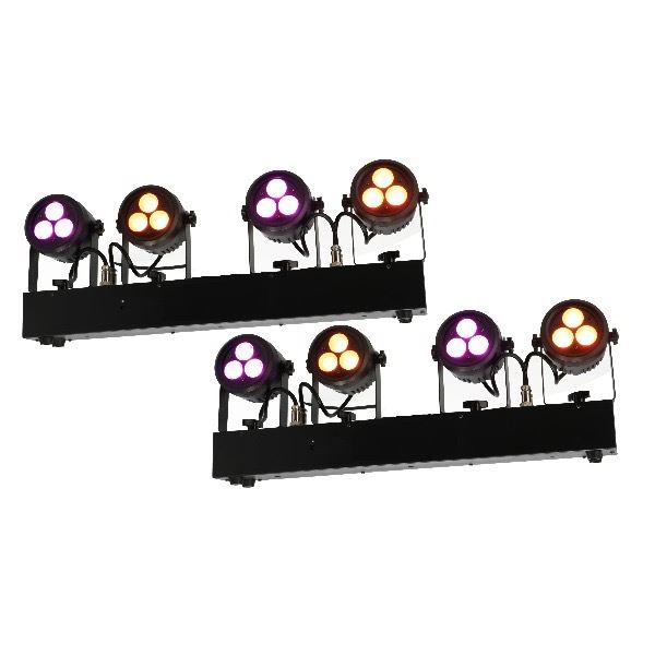 Huur Dubbele LED Lichtset met 8 Spots voor Evenementen Dubbele Lichtset 8 Spots - Happy Rent Verhuur