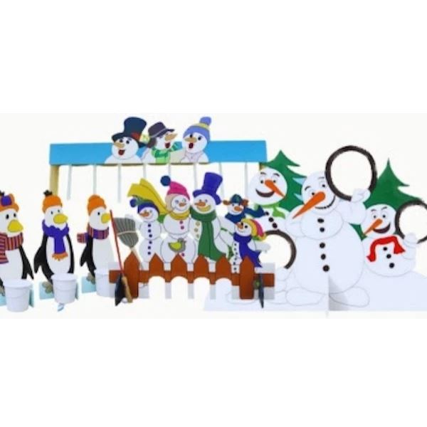Winterspelen pakket huren - 6 gezellige winterse spellen bij Happy Rent Winterspelen pakket met 6 winterse spellen inclusief IJspegel vangen en Pinguin visjes voeren