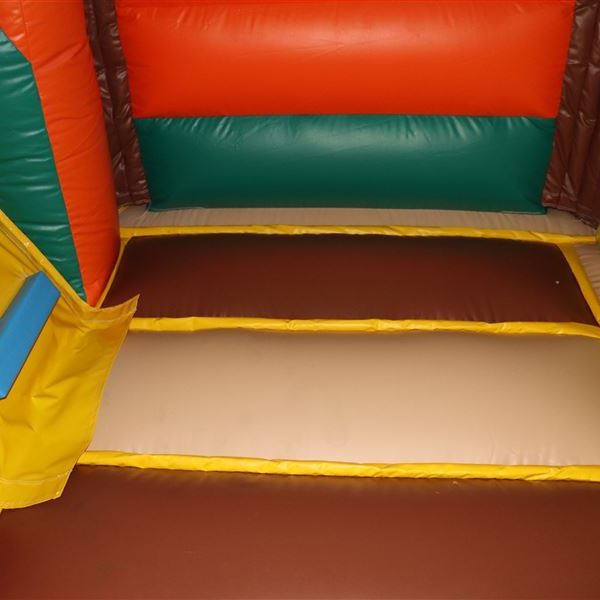 Overdekt Amazone springkussen | Happy Rent Overdekt springgedeelte van het Slide Combo Amazone springkussen